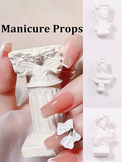 Adereços para fotografia de estátua de gesso vintage, adereços de fixação, produto acabado, fundo fotográfico, adereços para fotos em relevo, decoração de mesa