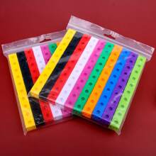 100pcs Cube Connecting Blocks, Toy Assembly Cube Blocks, Mini Square Plastic Inserts, Early Educational Toy For Kids, Christmas And Halloween Gifts