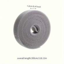 Premium 1pc Heavy-Duty Nylon Cable Organizer Strap With Durable Hook And Loop Fastener, 79/118 Inches Length For Versatile And Efficient Cable Management - Perfect For Home, Office, Travel, And Outdoor Use - Reusable Cord Wraps For Wires, Cables