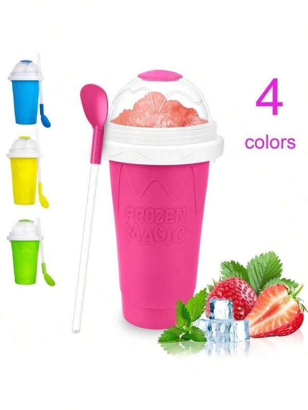 DIY Slushy Maker Cup - Quick Frozen Magic Slushie Cup,Portable Double Layers Cool Slushee Maker For MilkShake,Juice,Ice Cream Make & More,Super Fun & Cool Stuff Gift