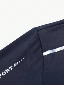 [Summer] Men's Outdoor Casual Sports 3 Pieces Set: Short Sleeve T-Shirt - Multicolor - View 7