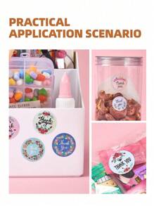 500pcs Decorative Stickers, Suitable For Mother's Day, Birthday, Gift Decoration