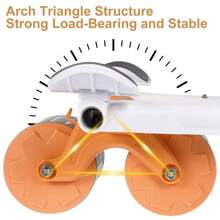 Automatic Rebound Abdominal Wheel Ab Roller Elbow Support Core Exercise W/ LCD