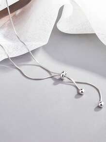 1 Peça Colar Feminino em Formato Y de Corrente Minimalista na Moda, Presente de Joia Colar de Clavícula para Uso Diário, Casual, Festa e Férias
