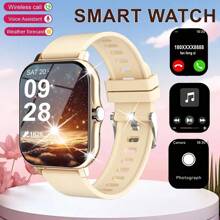 LOMAXFR 1.83-Inch Full Touch Screen Smart Watch, Call Reminder/Rejection, HD Voice Call, Multiple Sports Modes, Sports Data Tracking, Suitable For Outdoor Sports, Unisex Sports Watch, Clear Music Playback, Remote Control Photography, Easy To Wear And Use In Daily Life, Suitable For Holiday Gifts