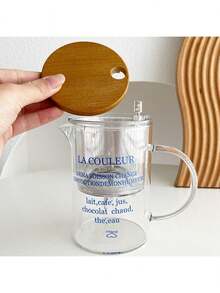 1pc Glass Tea Cup With Tea Infuser, Heat Resistant Teapot For Home & Office Use, Flower Tea Pot - Multicolor - View 4