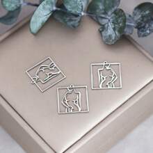 3 piezas de encantos con forma de cruz y espada de acero inoxidable para hacer joyas, manualidades DIY, borlas, aretes, collares, amuletos y accesorios