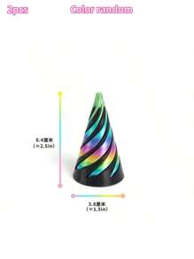 1/2/4 piezas Juguetes de descompresión en espiral impresos en 3D, Cono imposible, Juguetes de transferencia piramidal, Decoración de escritorio de ilusión de línea de vórtice mini, Regalos, Aliviar la ansiedad, Versión que brilla en la oscuridad requiere carga con luz solar, Color arcoíris y brillo aleatorio