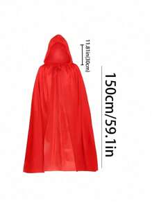 1pc Unisex Hooded Halloween Christmas Cloak Costumes Party Cape,Adult Cosplay Costume For Halloween Christmas Party
