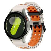 Correa de silicona compatible con Samsung Galaxy Watch 7 6 4 5 Pro de 40 mm y 45 mm, brazalete deportivo suave para Galaxy Watch 4 6 Classic de 43 mm y 44 mm, correa de reloj de moda - Para Galaxy reloj 7/6/5/4 - Ver 17