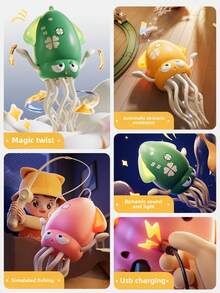 电动章鱼跳舞玩具，可快速充电、避障，是奇特的圣诞礼物 - 彩色 - 查看 6
