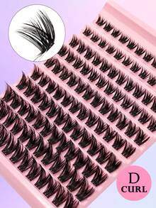 Asiteo 120pcs D-Curl Fluffy Cluster False Eyelashes, Natural Soft Faux Mink Lashes, Individual Lash Extensions - DIY Cluster Lashes At Home, Lengthening & Volumizing, Reusable, Suitable For Holidays And Parties - Black - View 5