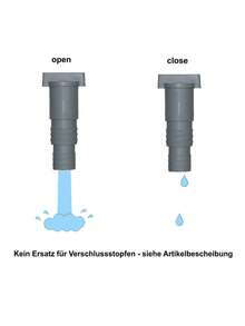 1pc Intex Bestway Pool Sun Swimming Pool Shut-Off Valve Set, Suitable For 32mm Soft Hose Connection, Beach Essentials, Beach Accessories, Pool Float - Grey - View 4