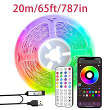 Segrass LED Neon Lights Strip 20M,DC 24V RGB LED Neon Light Strip APP Remote Controls Control Waterproof Flexible Neon LED Rope Lights For Bedroom,Playroom,Outdoors Decor - Multicolor - View 7
