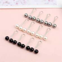4pcs Invisible Waist Cincher Metal Clips - Adjustable, Fashion Accessory For Jeans And Apparel, U-Shape Scarf Clips To Prevent Wardrobe Malfunction, Easy To Use, Comfortable, Multipurpose - Shirt Sleeve Fastener, T-Shirt Hem Fixer, Non-Damaging, Reusable, Suitable For Casual, Commute, Date, Travel, School
