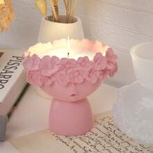 قالب سيليكون على شكل فتاة كيوت ثلاثي الأبعاد، حرفية يدوية DIY، قالب على شكل أصيص زهور، قالب راتنج إيبوكسي بلوري، قالب ديكور منزلي للزخارف غير المتماثلة