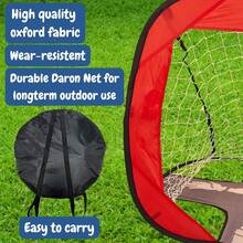 2In1 Pop Up Soccer Goal Net Kids Football Gate Football Skill Training Equipment