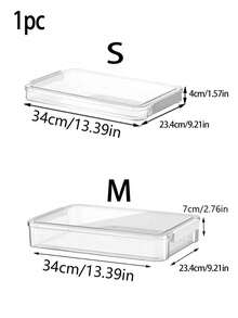1 Pc A4 Clear File Box With Handle, PET Plastic Storage Box, ID Card/Document Holder, Portable Stackable Storage Container For Papers, Magazines, Photos And Files, Transparent Storage Box, Suitable For Home, Office And School - 無色 - 查看 2
