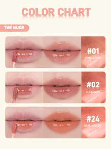 Rom&nd Brillo labial con efecto espejo Juice Mirror Water Gloss de la marca coreana Rom&Nd, bálsamo labial hidratante para estudiantes