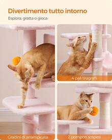 Cat Trees & Condos - Pembe - Görünüm 6