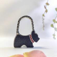 Creative Black Dog Shaped Pet Hanging Hook, Foldable Backpack Desk Edge Metal Hanging Holder, Fashion Bag Clip, Travel Storage - Multicolor - View 20