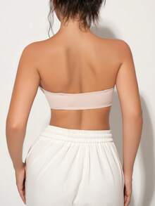 Peach Girl Pink Rimless Thin Pad Underwear Women's Comfortable All-Match Bra - Pink - View 5