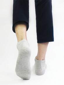 1/5/10 pares de calcetines delgados para los tobillos de hombre, calcetines cortos lisos y cómodos de unicolor, adecuados para primavera y verano