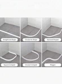 1/2meters Silicone Shower Profile 2m, Kitchen Countertop Cover, Shower Tray Edge, Shower Waterproofing, Shower Waterproofing, Bathroom Waterproofing, Shower Screen Rubber, Kitchen Countertop Decorative Strip Back To School