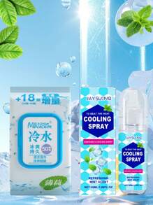 Cool Wet Towel Cool Spray, Refreshing Cool Wet Towel Cool Spray Portable Cleaning Wipe Sweat Cool Cool Wet Towel