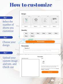 20-500pcs Custom Napkins, Personalized Paper Napkins With Text, 3-Ply Disposable Beverage Dessert Napkins, Cocktail Luncheon Napkins For Wedding, Baby Shower, Baptism - White - View 5