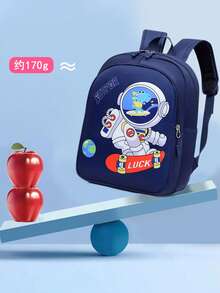 1 Bolsa personalizada, se puede imprimir con un nombre personalizado o saludos festivos. Personaliza tu propia bolsa. Cierre de cremallera de nailon, diseño de nicho de moda con patrones lindos de astronauta/dinosaurio/león. Mochila con correa de hombro ajustable y versátil, adecuada para adolescentes para viajar, compras, fiestas, citas y uso diario. Es un regalo perfecto para adolescentes, multifuncional, ornamental, con letras, elegante, moderno, colorido, lindo, adorable, casual, personalizado, único, personalizado, regalos ideales para él, regalos ideales para ella - Azul - Ver 3
