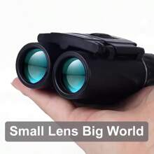 Black - High Clarity Binoculars, Long Distance Folding Mini Binoculars, High Clarity Lens, Multi-Layer Optical Coating, Essential Outdoor Gear For Hunting, Sports, Camping, Travel