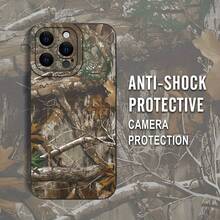 RealTree Edge Pattern Angel Eye Scrub TPU CASE Full-Body Protection Shockproof Anti-Fall TPU Phone Case Color: Black White For Men Women For IPhone 16 15 14 13 12 11 XS XR X 7 8 6s Mini Plus Pro Max SE - 黑色 - 查看 2