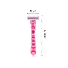 Dao cạo lông toàn thân 6 lớp, dao cạo dành cho nữ, máy tỉa lông vùng bikini, máy tẩy lông, dụng cụ chăm sóc da mặt và toàn thân cho nam và nữ, dùng một lần tiện lợi khi đi du lịch - Màu Hồng baby - Xem 9