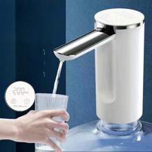 Foldable Digital Water Dispenser Pump - Touch Screen, Fingerprint Recognition, Mineral Water Compatible, Household Bottled Water Solution - Easy To Use And Clean