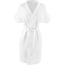 ESTRELA VEGA Robe Cetim Roupão Feminino Elegante  Noiva e Madrinha - Branco - Visão 2