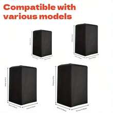 Durable Black 210D Oxford Fabric Speaker Covers – Waterproof And Dustproof, Multi-Size Compatible For Home Cinema And Outdoor Audio Systems. Suitable For Outdoor Speakers And Garden/Courtyard Speaker Enclosures.