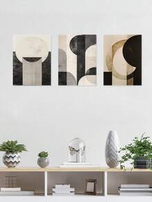 3pcs Minimalist Poster, Modern Wall Arts, Bohemia Poster, Abstract Posters, Classic Room Aesthetic, Elegant Home Decor, Classic Paintings, Room Aesthetic, Ideal Gift, For Living Room, Bedroom, Optional Frame ,Wall Art With Frame - 3Pcs/Set - View 13
