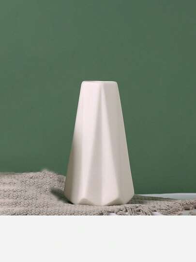 1PC Wit Flower Vase, Ceramic Vase Flower, Small Big Centerpieces, Boho Pampas Grass, Farmho Home Moderne Birthday Graduation Back To School Room Supplies Glass view 5