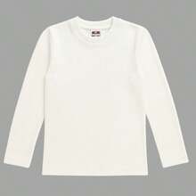 Turtleneck Ribbed Second Skin Blouse 100% Cotton For Children 2 To 12 Years Old - White - View 6