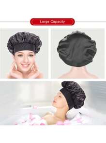 [Customized]1/2Pcs Custom Name Silk Bonnet For Sleeping Women, Customized Name Satin Bonnet, Personalized Hair Bonnet With Name, Customizable Women'S Beauty Hat, Customized Valentine'S Day