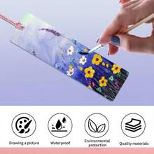 1 Set Of 60 Pieces, 30 Rectangular Acrylic Sheets, 30 Tassels, Acrylic Blank Label Decorations, Tassel Acrylic Board Crafts, Handmade DIY Bookmark Label Keychain, Wedding Christmas Decorations (5 Tassel Colors)