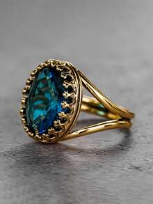 1 chiếc nhẫn Cubic Zirconia cao cấp, trang sức dành cho nữ, thích hợp cho đám cưới, lễ đính hôn, tiệc tùng, quà tặng ngày Valentine. - 1 # - Xem 21