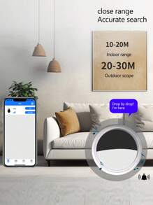 New Bluetooth Anti-Lost Smart Device, Smartphone Anti-Drop Locator, Key Bag Anti-Lost Tracker. (Protective Case Included)