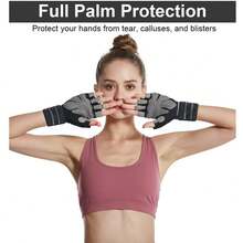 1 双男士健身手套女士健身手套，腕带举重手套透气，硅胶蚂蚁健身手套，运动，健身房，家庭锻炼，女士健身手套，拳击手套，健身手套，健身手套，男士健身手套