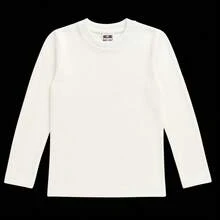 Turtleneck Ribbed Second Skin Blouse 100% Cotton For Children 2 To 12 Years Old - White - View 4