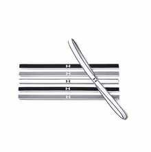 Under Armour Diadema deportiva para fitness, yoga, entrenamiento, running, baloncesto, banda para el cabello antideslizante, mini diadema de moda - 6 piezas, talla única, el ancho de la diadema es de aproximadamente 1,3 cm, la longitud es de aproximadamente 44 cm - Negro, blanco y gris - Ver 2