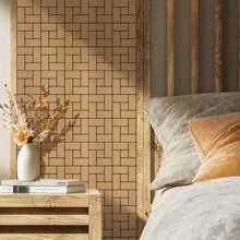 1 Stück/2 Stücke selbstklebende 3D Wandaufkleber, geometrisches Muster Kunst Dekor Aufkleber, schallabsorbierend, wärmedämmend, stoßfest, Wand Aufkleber Dekoration für Zuhause, abnehmbar und wiederverwendbar für Schlafzimmer, Wohnzimmer, Balkon, Küche, Kamin, TV Hintergrund, Größe 30*30cm