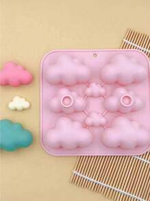 1pc 8-Cavity Cloud Shaped Wax, Silicone Mold For Jelly, Pudding, Chocolate, Crystal Epoxy Resin, Assorted Sizes