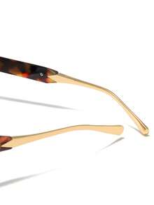 LINFEMAND 几何渐变装饰时尚女士眼镜，适合化妆舞会、海滩、节日礼物 - 彩色 - 查看 9